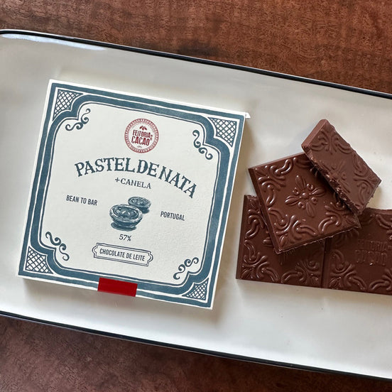 Tablette Chocolat au lait 57% + Pastel de nata
