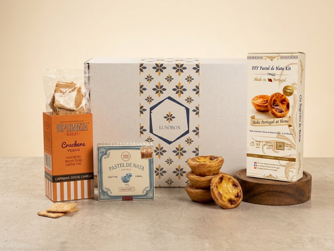 Caja de pasteles de nata – Caja gourmet portuguesa | LUSOBOX